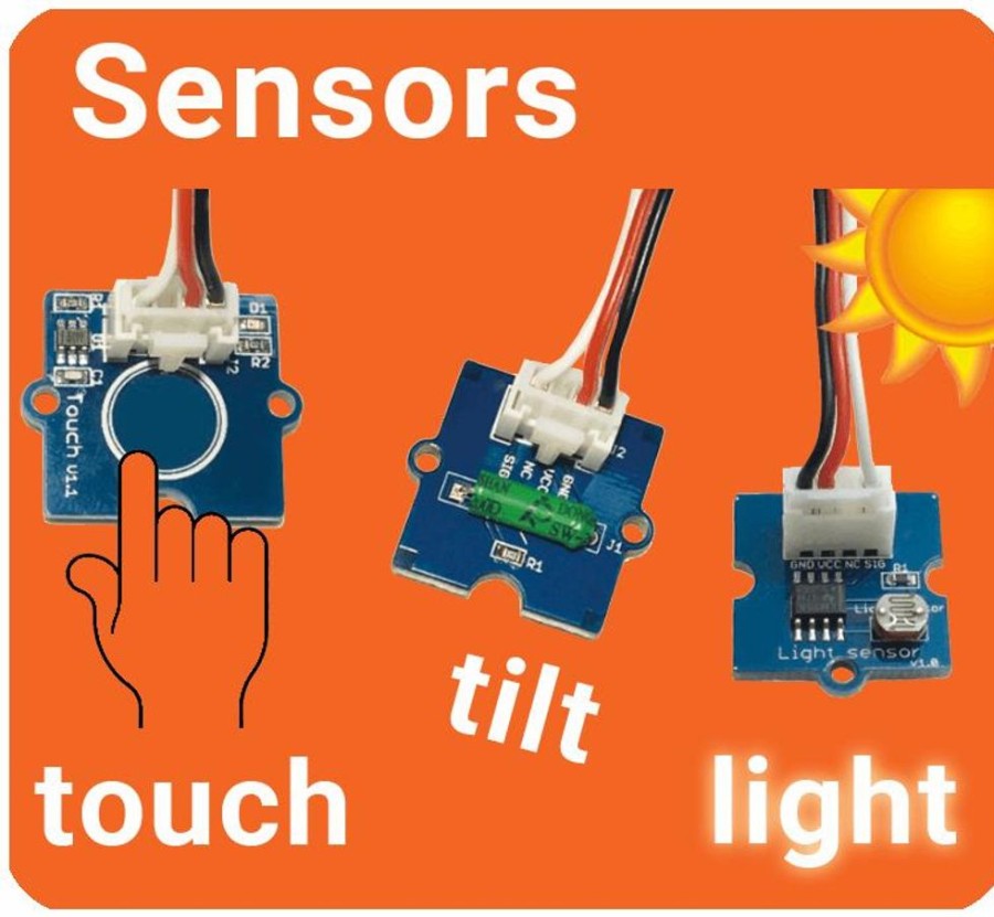 Accessories Ohbot | Ohbot 2.1 Sensor Pack - Light, Touch & Movement